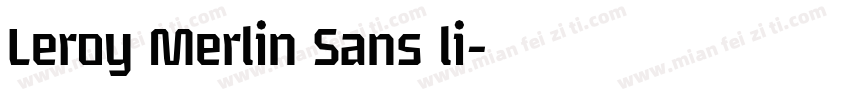 Leroy Merlin Sans li字体转换